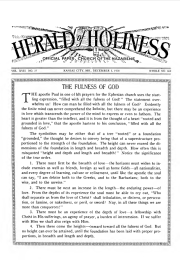 Front page of Herald of Holiness - December 5, 1928